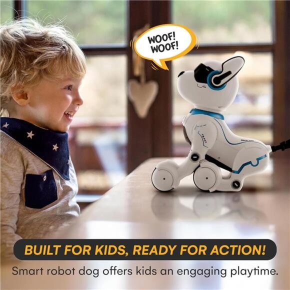 Top Race Rechargeable Robot Dog- Interactive Smart Robo Dog for Kids Ages 5-7 - Picture 2 of 7